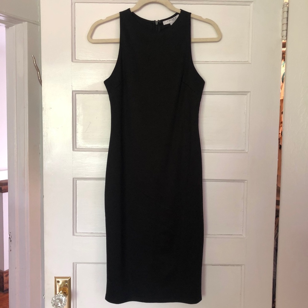 NWT Favlux Sleek Black Midi Dress